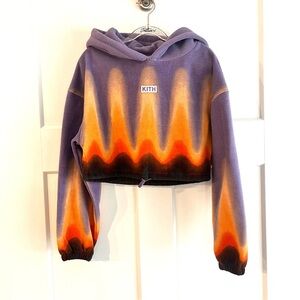 KITH Kids Cropped Fleece Hoodie Size M